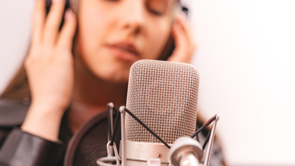 Woman singing